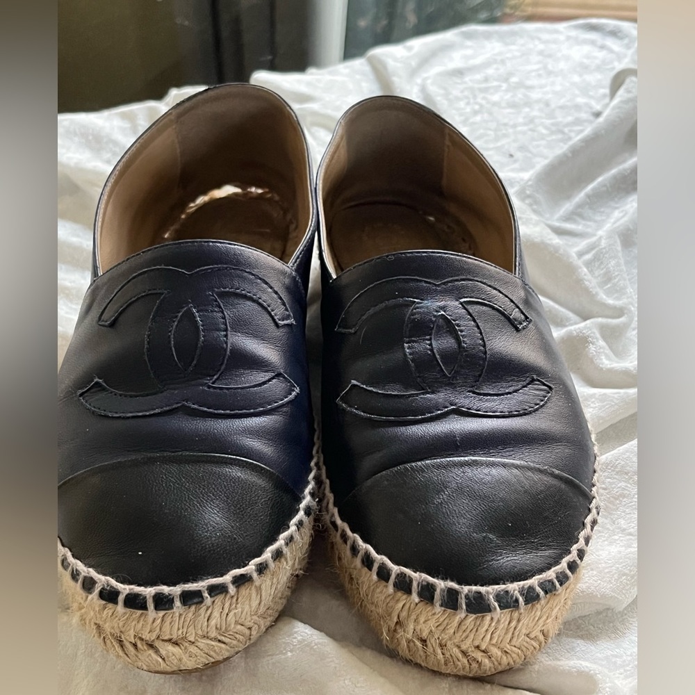 Chanel espadrilles 38 in lambskin leather